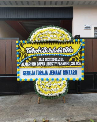 Papan Bunga Duka di 5 Ilir
