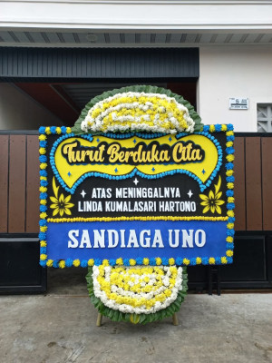 Papan Bunga Duka di 5 Ilir